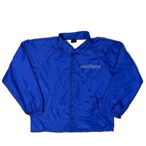Vintage Y2K No Fear Blue Skateboarding Windbreaker Jacket Medium Surfer